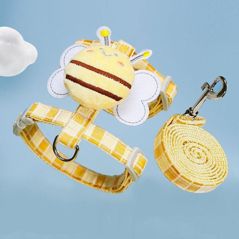 Cute Bee Cat Harness 3 Style Leash Set