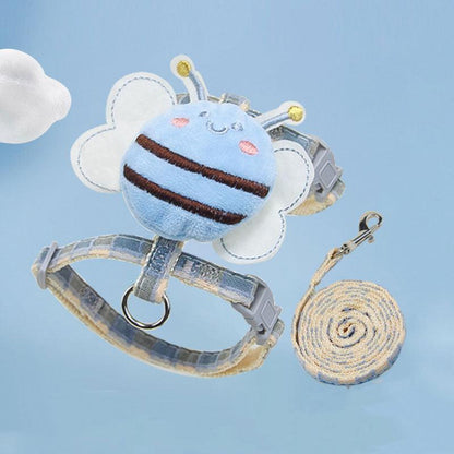 Cute Bee Cat Harness 3 Style Leash Set