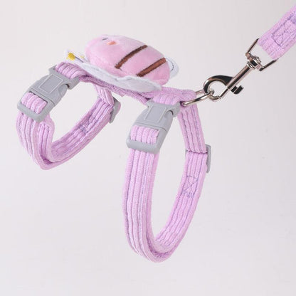 Cute Bee Cat Harness Leash Set - MEWCATS