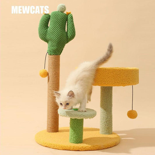 Cactus Pine Cat Climbing Frame 3 Style Sisal Cat Tree