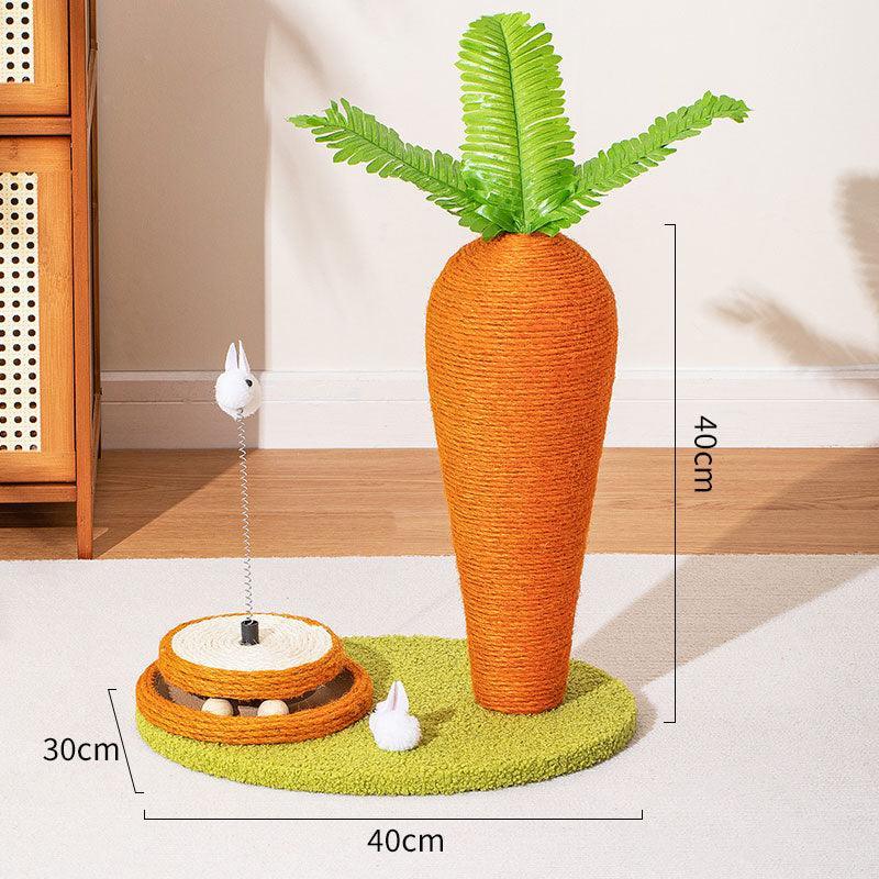 Cute Carrot Cat Scratching Kitty Tree - MEWCATS