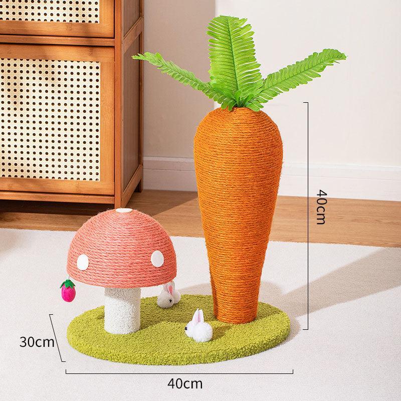 Cute Carrot Cat Scratching Kitty Tree - MEWCATS