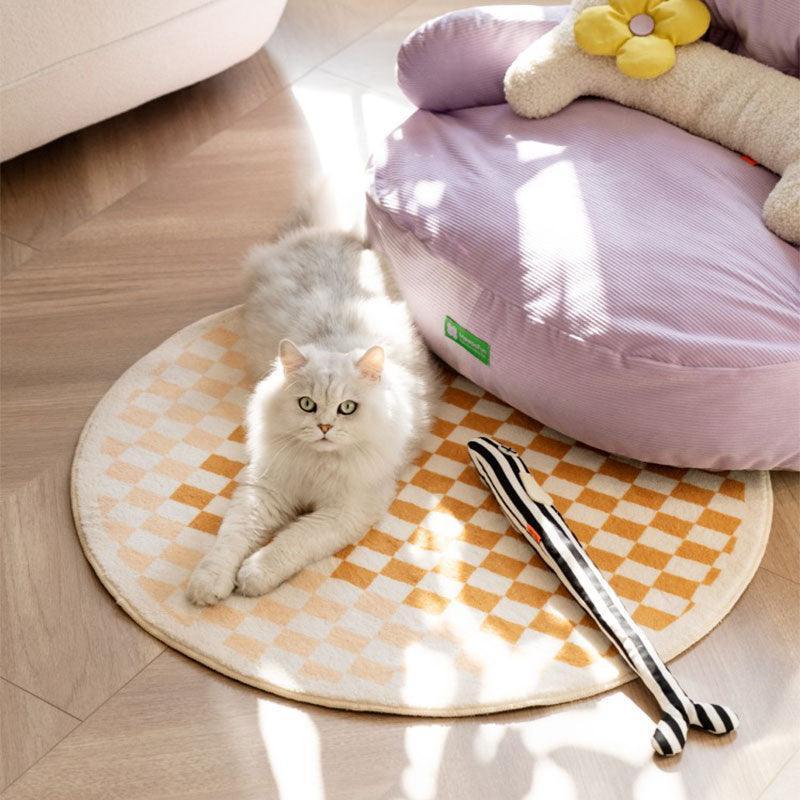 Cute Cat Bed Couch Purple All Season Universal Detachable Kitty Sofa Nest