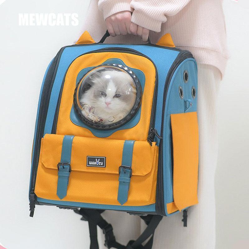 Cute Cat Carriers Foldable 3 Color Bubble Backpack - MEWCATS