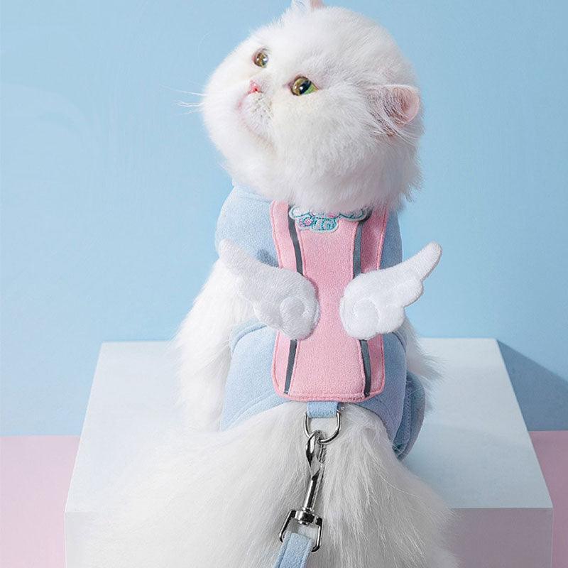 Cute Cat Harness With Wings Leash Set Large Cat Lead