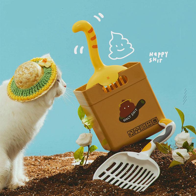 Cute Cat Tail Cat Litter Box Cleaning Shovel