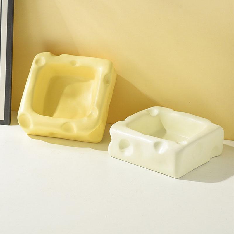Cute Ceramic Bowl Cheese Cat Food Water Bowl