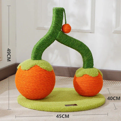 Cute Cherry Cat Scratching Board Toy - MEWCATS