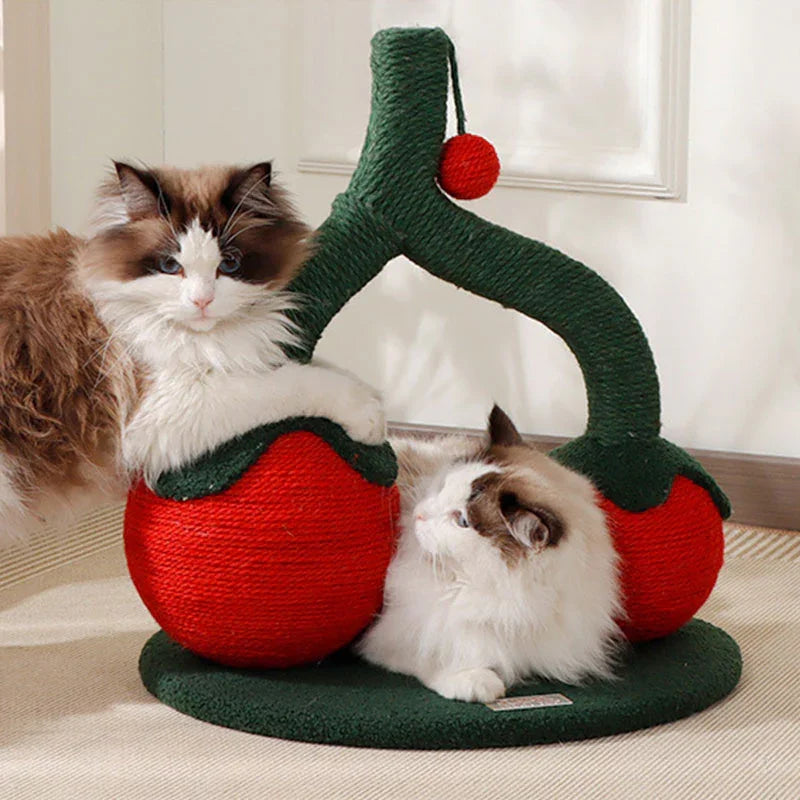 Cute Cherry Cat Scratching Board Toy - MEWCATS