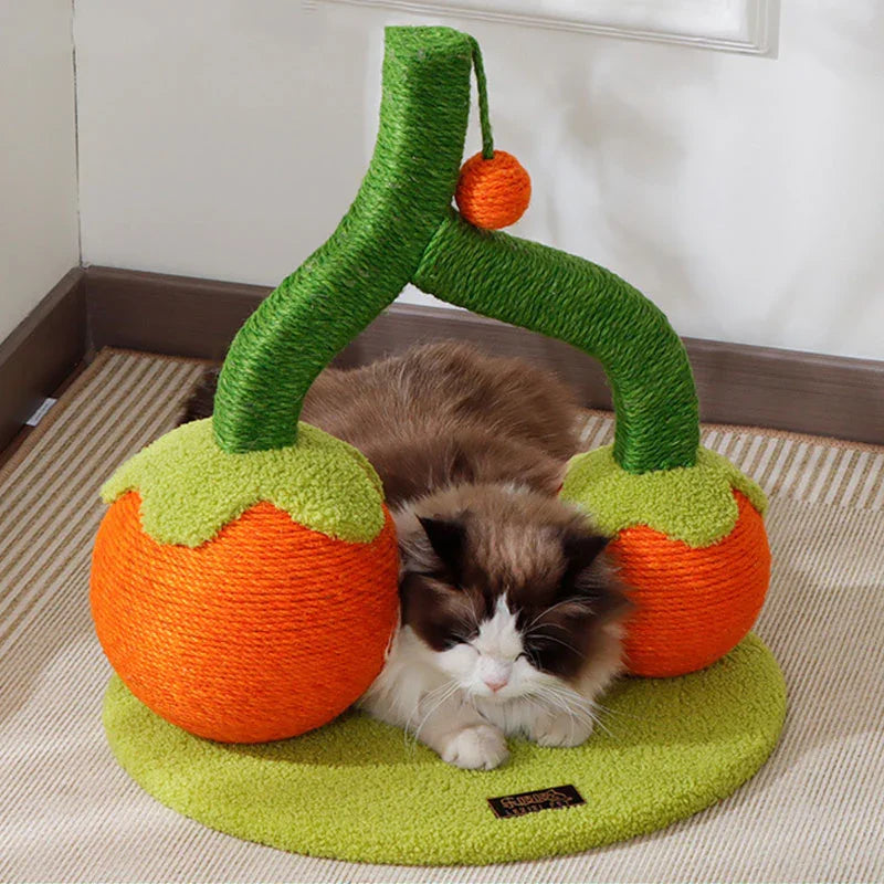 Cute Cherry Cat Scratching Board Toy - MEWCATS