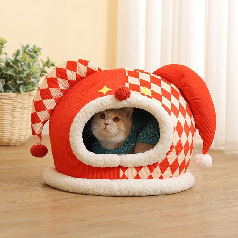 Cute Circus Cat Bed Cave 3 Style Warm House