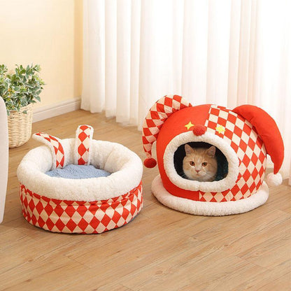 Cute Circus Cat Bed Cave 3 Style Warm House