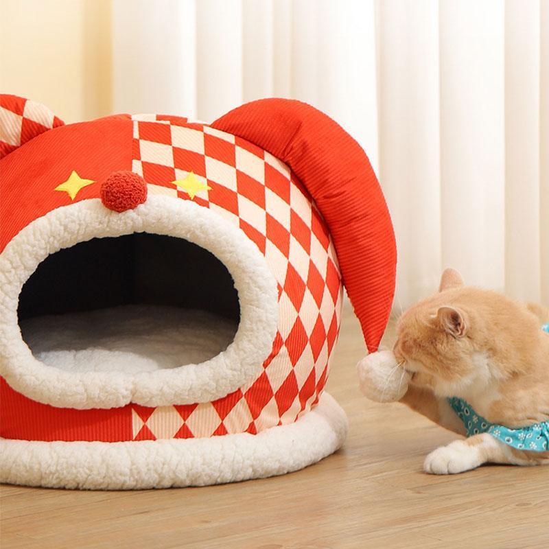 Cute Circus Cat Bed Cave 3 Style Warm House