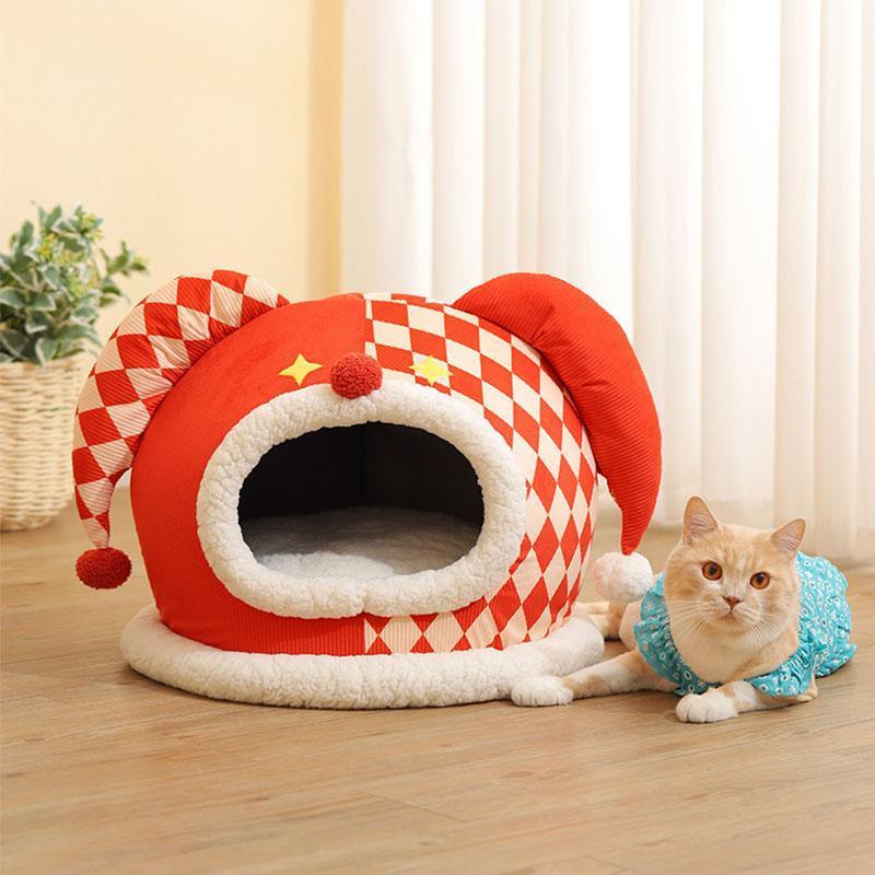 Cute Circus Cat Bed Cave 3 Style Warm House