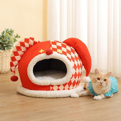 Cute Circus Cat Bed Cave 3 Style Warm House