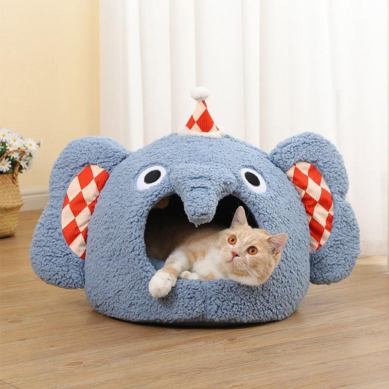 Cute Circus Cat Bed Cave 3 Style Warm House
