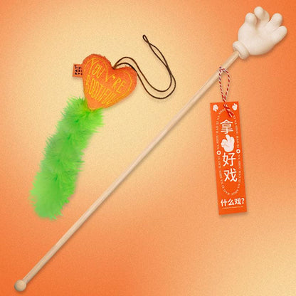 Cute Interactive Cat Wand Teaser Toys 