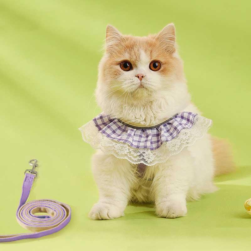 Cute Lace Cat Leash 2 Color Harness Escape Proof