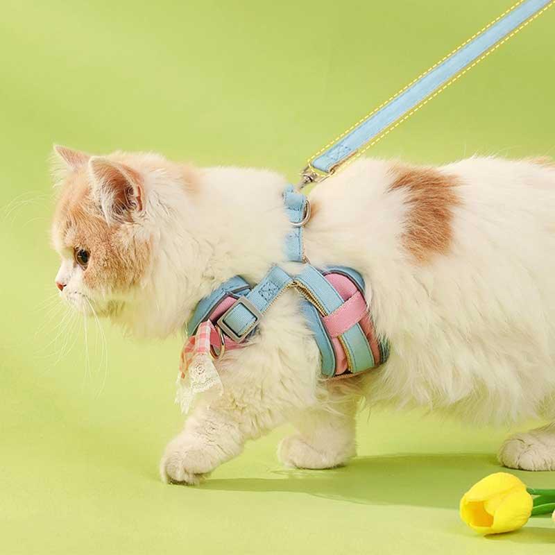 Cute Lace Cat Leash 2 Color Harness Escape Proof