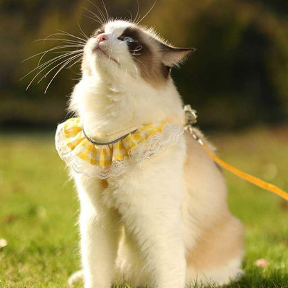 Cute Lace Cat Leash 2 Color Harness Escape Proof - MEWCATS