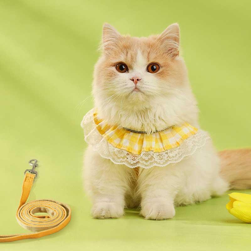 Cute Lace Cat Leash 2 Color Harness Escape Proof