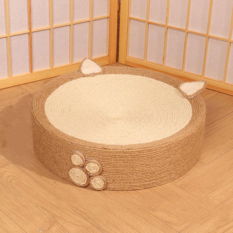 Cute Pig Cat Bed Round Scratching Pad - MEWCATS