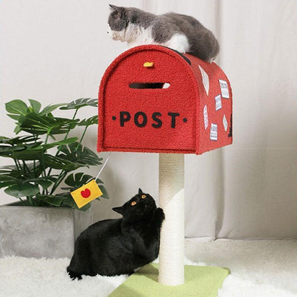 Postbox Cat Climbing Frame Cat Bed All In One Cat Tree