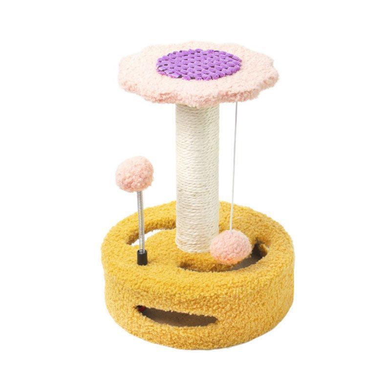 Sunflower Cat Tree Climbing Frame Kitty Jumping Platform Sisal Scratching Post Tower