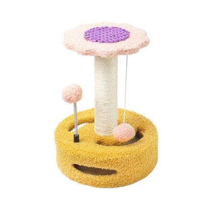 Sunflower Cat Tree Climbing Frame Kitty Jumping Platform Sisal Scratching Post Tower