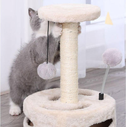 Sunflower Cat Tree Climbing Frame Kitty Jumping Platform Sisal Scratching Post Tower