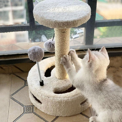 Sunflower Cat Tree Climbing Frame Kitty Jumping Platform Sisal Scratching Post Tower