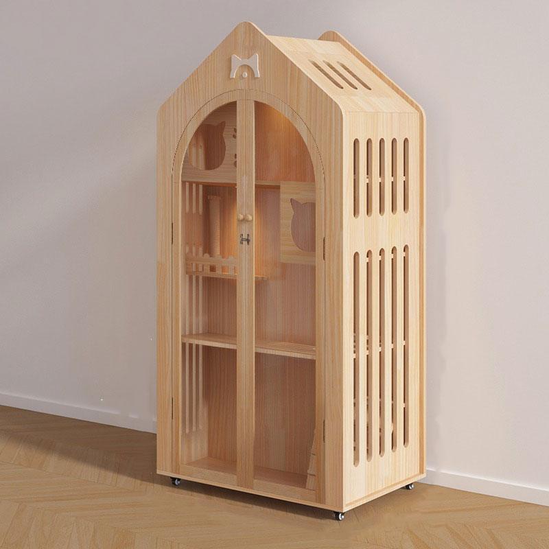 Cute Wooden Cat House Luxury Cat Furniture Villa