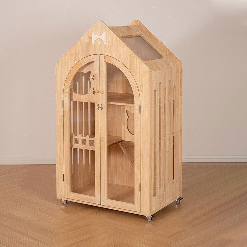 Cute Wooden Cat House Luxury Cat Furniture Villa