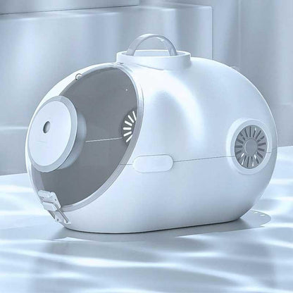 Deluxe Cat Carrier Bag With Ventilation Fan Space Capsule Pet Handbag