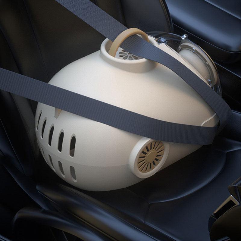 Deluxe Cat Carrier Bag With Ventilation Fan Space Capsule Pet Handbag