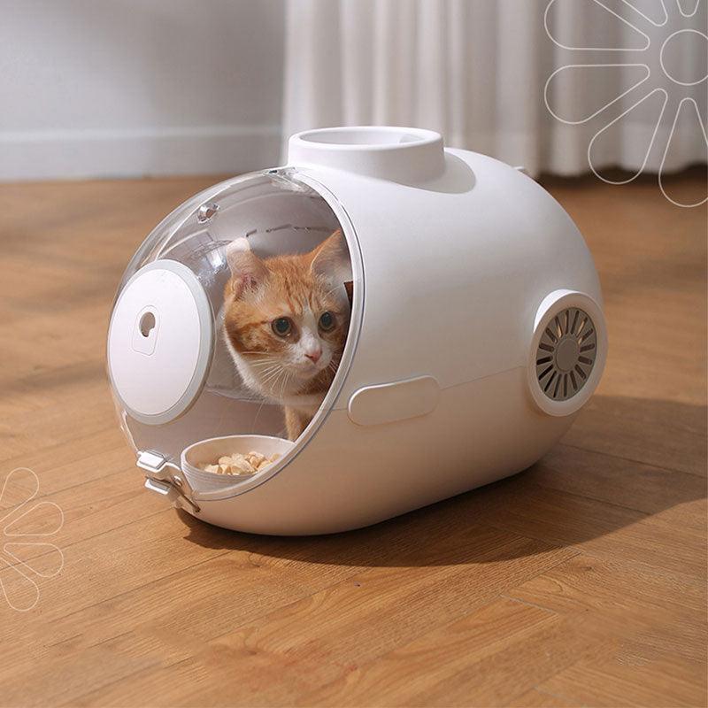 Deluxe Cat Carrier Bag With Ventilation Fan Space Capsule Pet Handbag