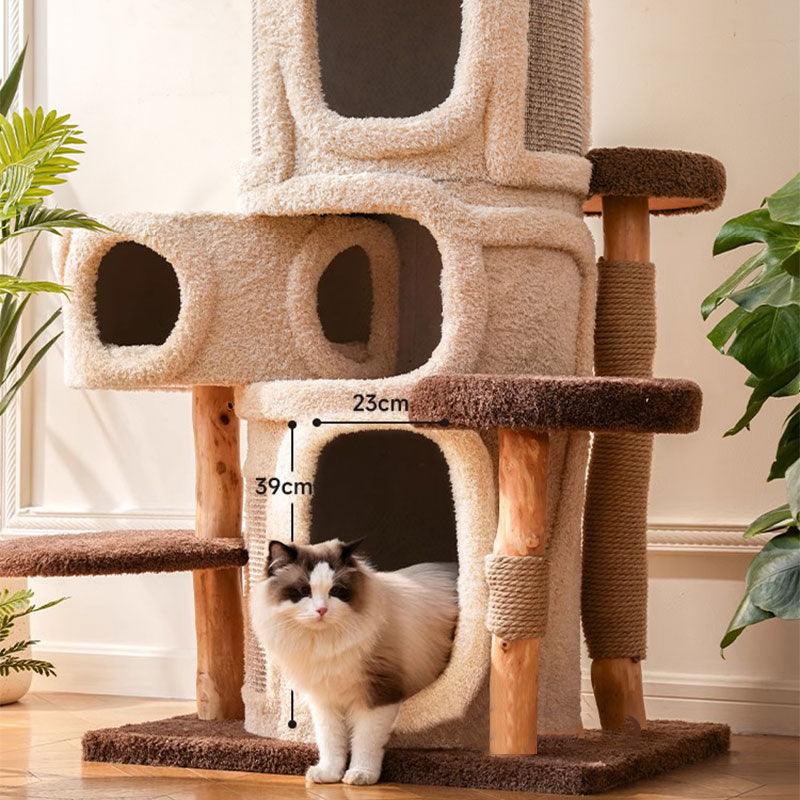 Deluxe Large Cat Climbing Frame Treehouse - MEWCATS