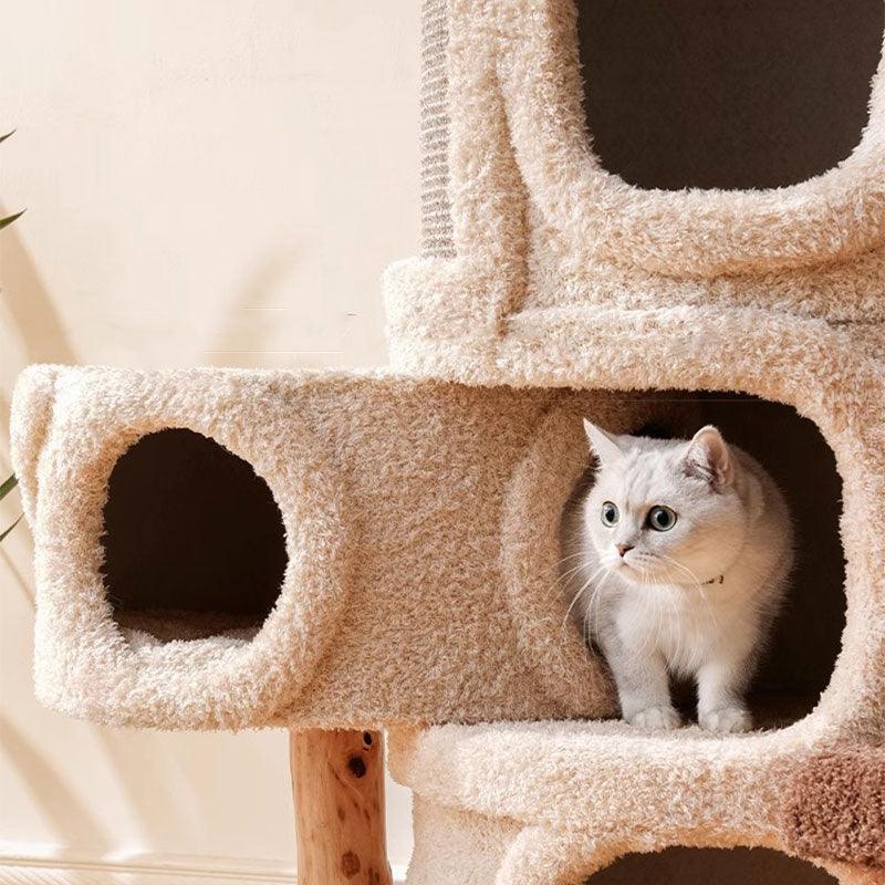 Deluxe Large Cat Climbing Frame Treehouse - MEWCATS