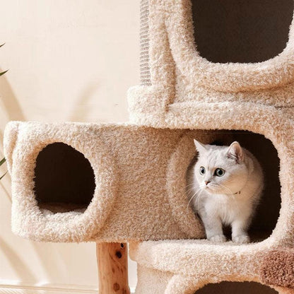 Deluxe Large Cat Climbing Frame Treehouse - MEWCATS