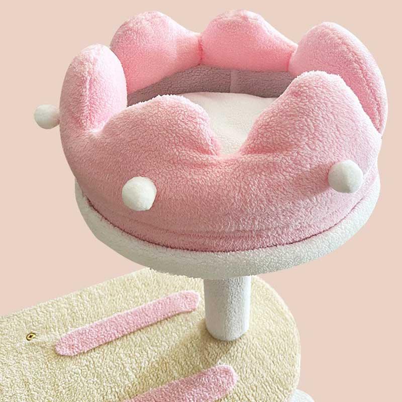 Deluxe Large Cute Cat Tree Pink Ice Cream Climbing Frame Cat Tower