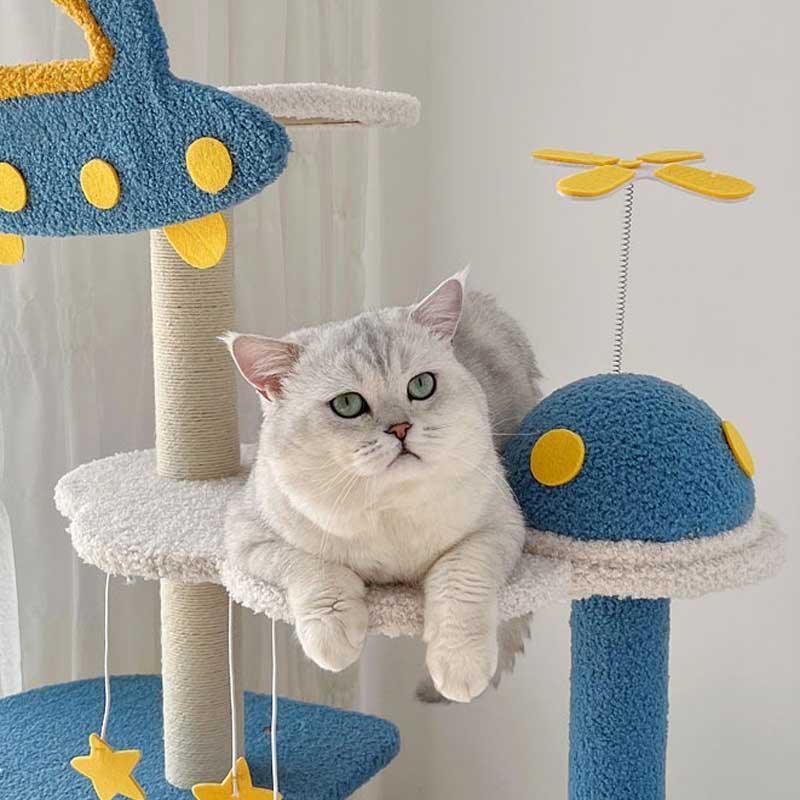 Cat tree blue shop