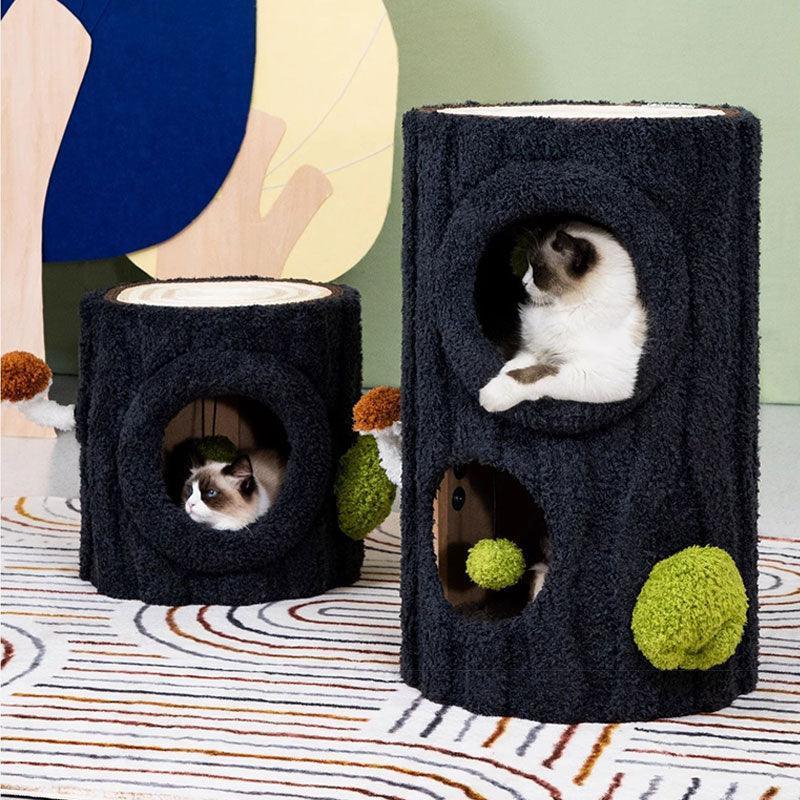 Deluxe Navy Cat Furniture Tree for Large Cat