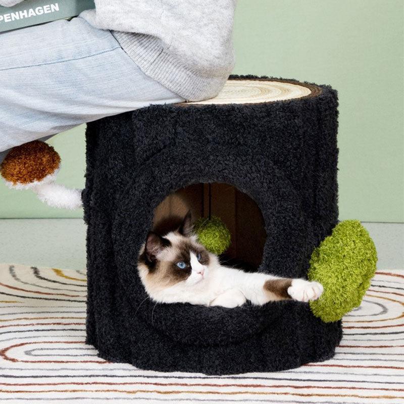 Deluxe Navy Cat Furniture Tree for Large Cat