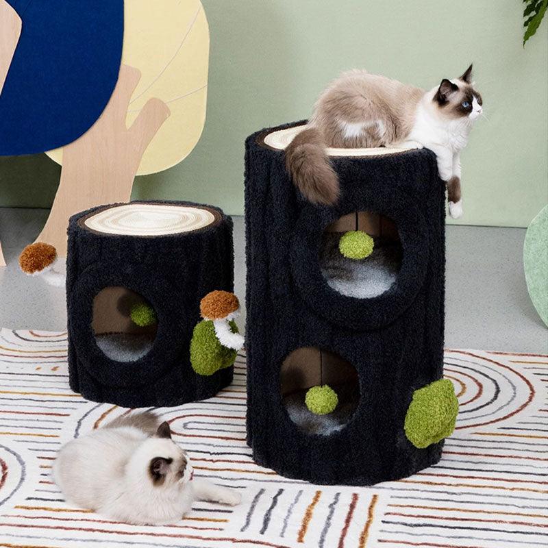 Deluxe Navy Cat Furniture Tree for Large Cat