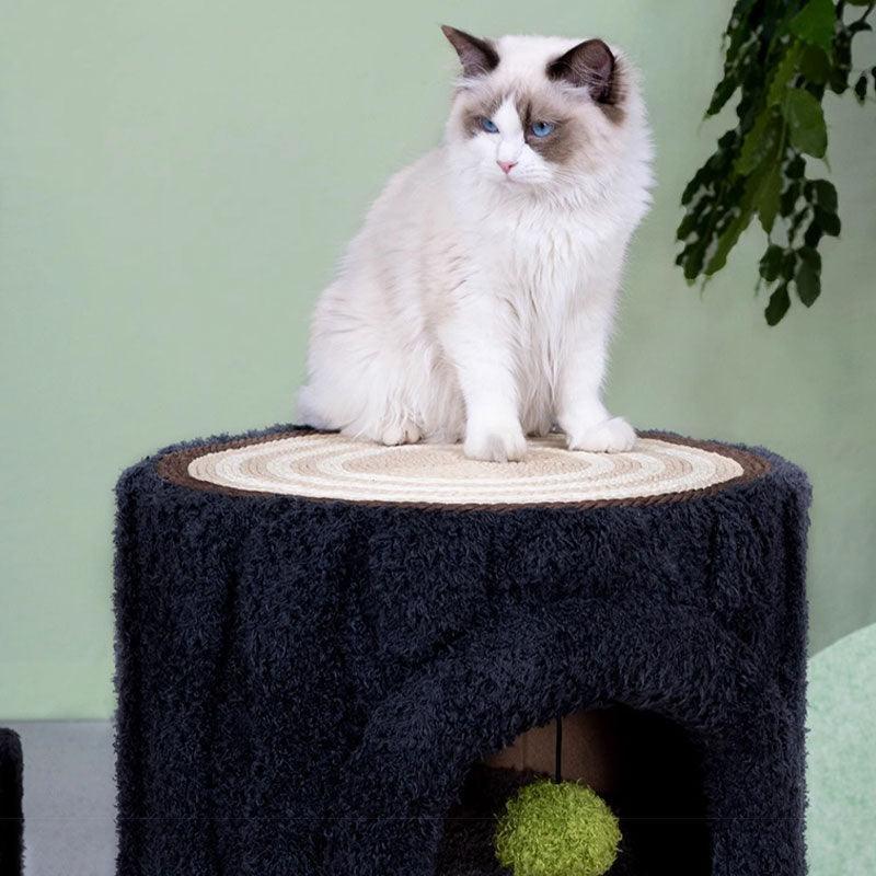 Deluxe Navy Cat Furniture Tree for Large Cat