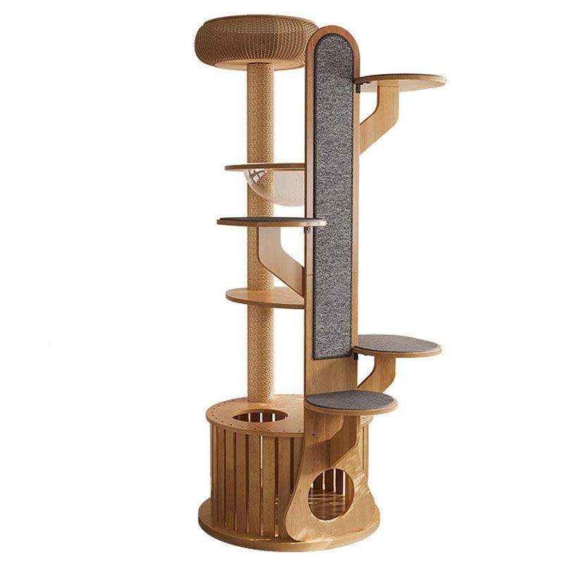 Desert Continent Solid Wood Cat Climbing Tree - MEWCATS
