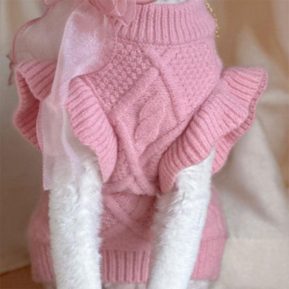 Devon Sphynx Hairless Cat Clothes Warm Pink Sweater - MEWCATS