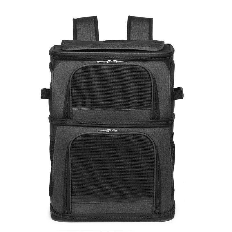 Double Layer Cat Carrier Bag With Wheels 4 Color Backpack
