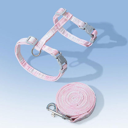 Cat Leash Set Harness 3 Color Treval Easy Control Cat Lead