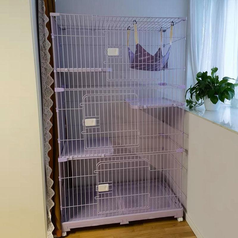 Elegant Purple Cat Cage Home Large House